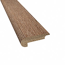Prefinished Sandalwood Oak Hardwood 0.438 in thick x 2.188 in wide x 78 in Length Overlap Stair Nose